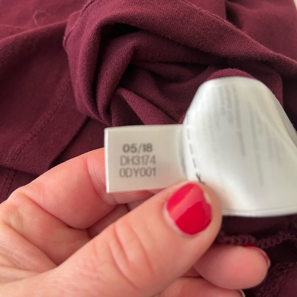 Women's Adidas Trefoil Marroon T Shirt - Picture 6 of 8